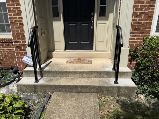Entry-step handrails completed by NobleHouse