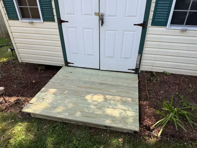 Wood ramp and landing built by NobleHouse