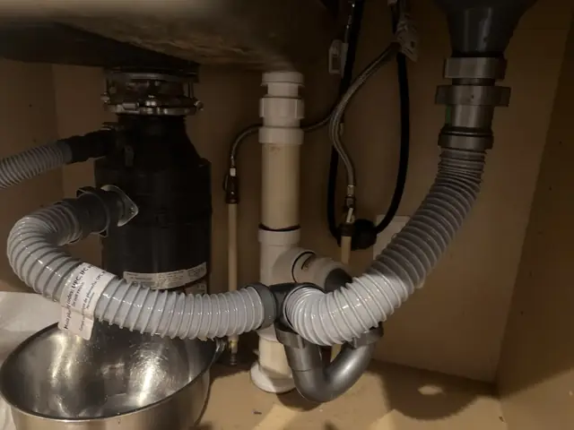 Kitchen drain correction before work