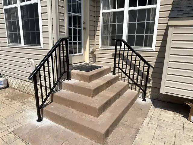 Entry-step handrails by NobleHouse